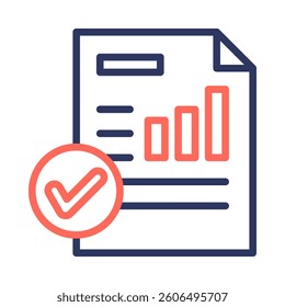 Reports Icon Element for Design