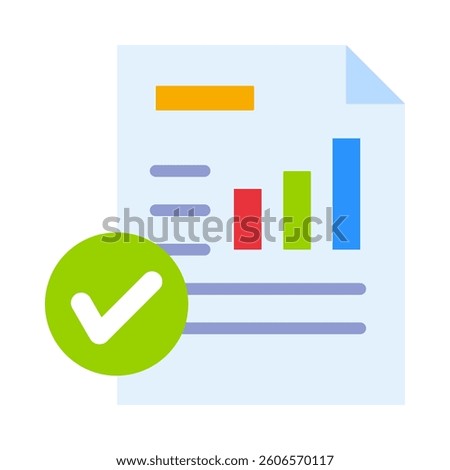Reports Icon Element for Design