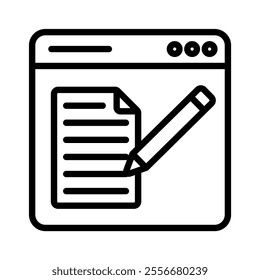 reports icon line vector illustration on white background.