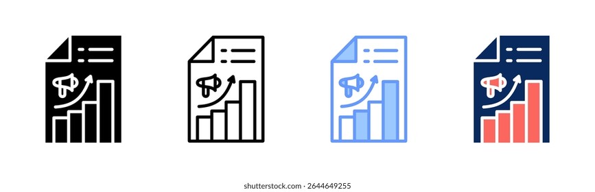 Reports icon sheet multiple style collection