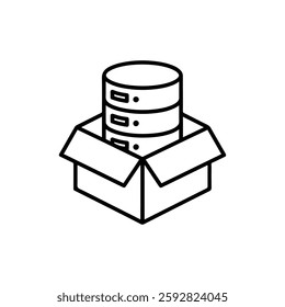 Repository Management Icon – A Symbol Representing Software Versioning, Code Sharing, and Project Collaboration