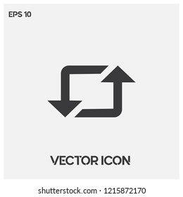 Repost Icon Vektorgrafik.Flat Instagram repost Vektorsymbol.Premium-Qualität.