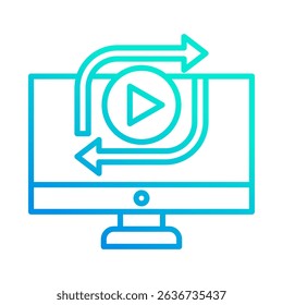 Reposting Icon Element For Design