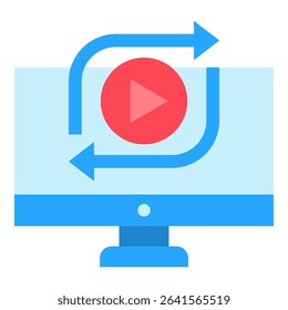Reposting Icon Element For Design