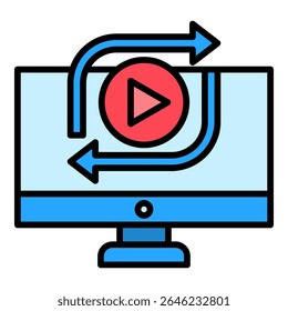 Reposting Icon Element For Design