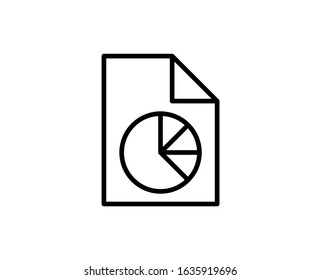 Repot line icon. High quality outline symbol for web design or mobile app. Thin line sign for design logo. Black outline pictogram on white background