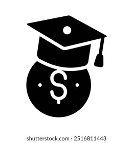 Represent academic achievement with this elegant scholarship icon