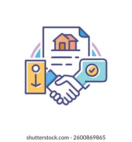 A representation of agreement for property management.