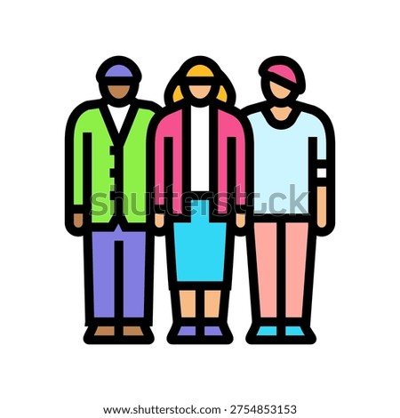 representation color icon vector. representation sign. isolated symbol illustration