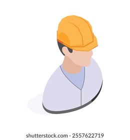 Representation of a construction worker wearing essential safety gear