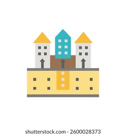 A representation of lot development for housing.