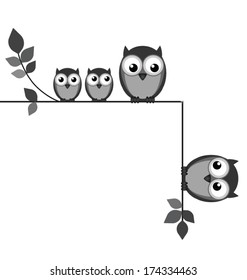 Representation of family break up isolated on white background