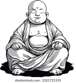representation of a happy little buddha