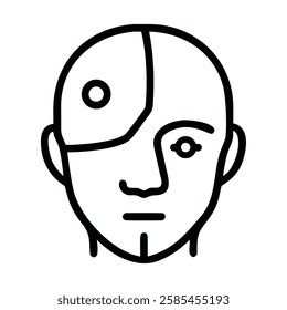 Representation of a Human face with AI systems