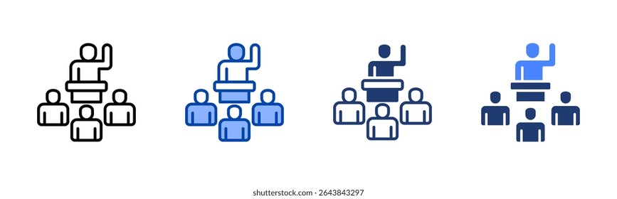 Representation icon sheet multiple style collection