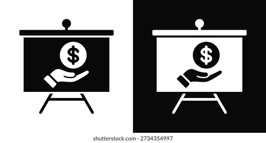 Representation Icon White And Black Background Style