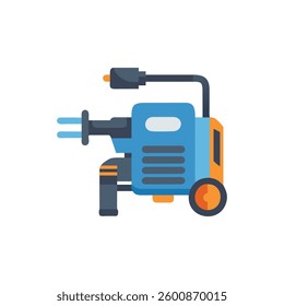 A representation of an industrial pressure washer equipment.