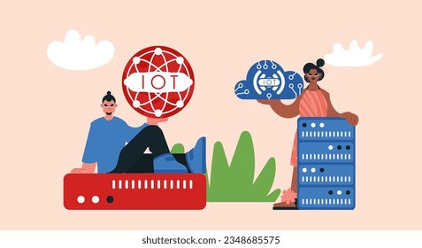 Representation of the IOT Alter and Back Bunch, Locks in Solid Organize and Supporting Creative Headways for a More sharp Future.