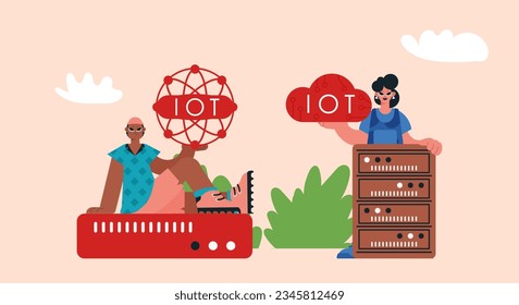 Representation of the IOT Modify and Back Bunch, Locks in Solid Organize and Supporting Innovative Headways for a More sharp Future.