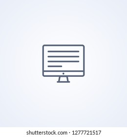 Representation of knowledge, technology, understanding, reading, editing, vector best gray line icon on white background, EPS 10