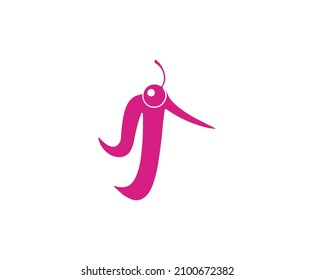 Representation of the letter T with a cherry on top.Initial Letter T Logo.T letter for logo. Initial T letter logo. Flat Vector Logo Design Template Element.