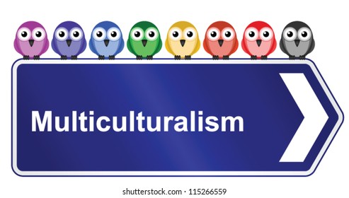 Representation of multiculturalism in society isolated on white background