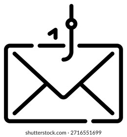 Representation of phishing attacks targeting users in cybersecurity.