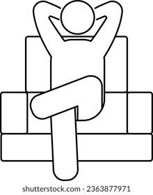 representation of a relaxed person