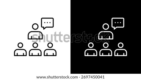 Representation White Icon Set Design