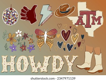 representation of wild cowboy set