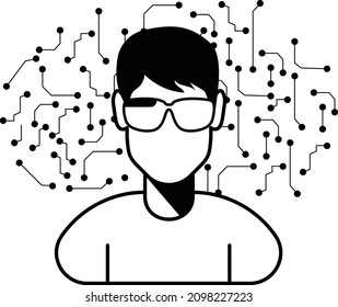 representation of you in the virtual world Concept, meta universe avatar Vector Icon Design, Metaverse Symbol, Persistent Virtual environment Sign, Internet functions In futurism Stock Illustration