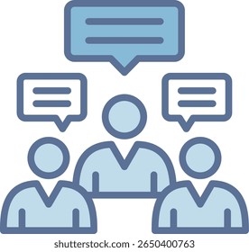 Representative Filled Blue Tone Icon