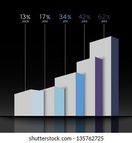 Representative Fraction / Infographics Element | EPS10 Vector