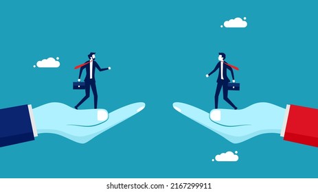 Representative of the organization. Appoint the best businessmen to represent the organization. business concept vector