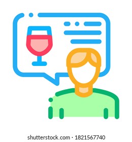 representative of wine icon vector. representative of wine sign. color symbol illustration