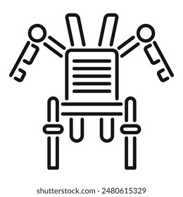 Representing the concept of data security, showing keys unlocking a secure system