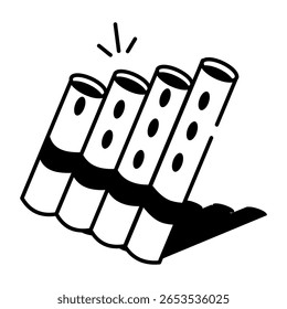 representando 
Un icono de estilo de dibujo que representa el obelisco antiguo
