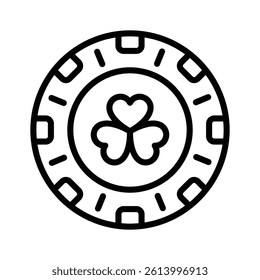 For representing gambling, use this casino coin icon