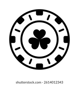 For representing gambling, use this casino coin icon