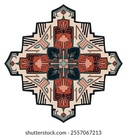 represents an abstract pattern which is an art form It is a component of the carpet pattern.