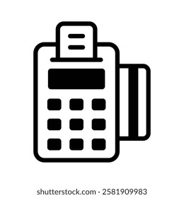 Represents a point of sale POS machine for transactions