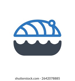 Represents shellfish in a bowl icon
