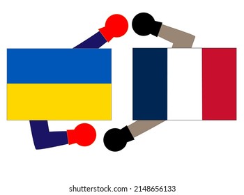 It represents the state of diplomacy between Ukraine and France.