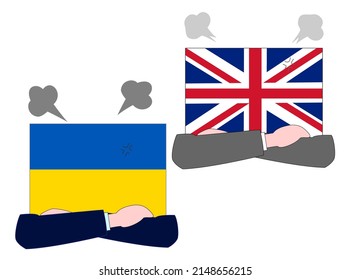 It represents the state of diplomacy between Ukraine and Britain.