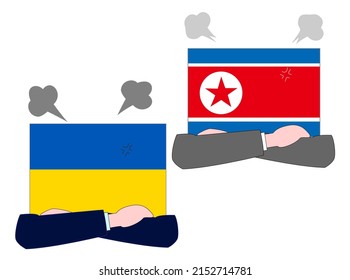 It represents the state of diplomacy between Ukraine and North Korea.
