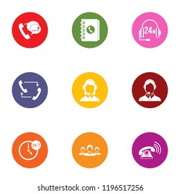 Reprimand icons set. Flat set of 9 reprimand vector icons for web isolated on white background