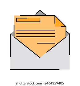 Reprimand Letter Illustration Flat Design Style