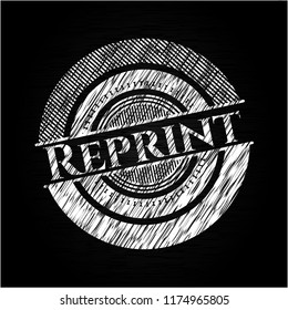 Reprint chalkboard emblem