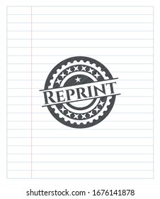 Reprint drawn in pencil. Vector Illustration. Detailed.