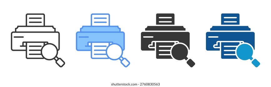 Reprint Icon Set Multiple Style Collection